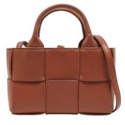 Bottega Veneta Vintage Pre-owned Laeder totevskor Brown, Dam