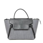 Celine Vintage Pre-owned Canvas handvskor White, Dam