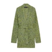 Max Mara Weekend Oversized Kardigan med V-ringning Green, Dam