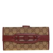 Gucci Vintage Pre-owned Canvas plnbcker Beige, Dam