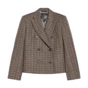 Max Mara Weekend Klassisk Ullblazer Nausica Brown, Dam