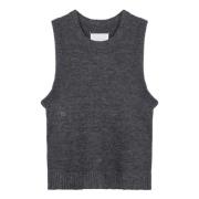 Maison Margiela Stilren Tanktop för Kvinnor Gray, Dam