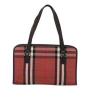 Burberry Vintage Pre-owned Canvas handvskor Red, Dam