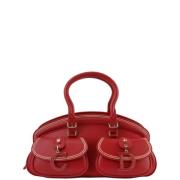 Dior Vintage Pre-owned Tyg handvskor Red, Dam