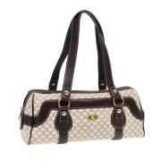 Celine Vintage Pre-owned Canvas handvskor White, Dam