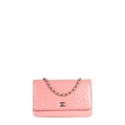 Chanel Vintage Pre-owned Laeder plnbcker Pink, Dam