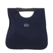 Celine Vintage Pre-owned Canvas handvskor Blue, Dam