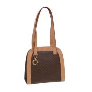 Celine Vintage Pre-owned Canvas axelremsvskor Brown, Dam