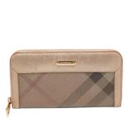 Burberry Vintage Pre-owned Laeder plnbcker Beige, Dam