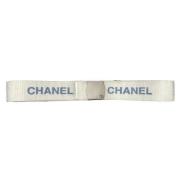 Chanel Vintage Pre-owned Tyg skrp White, Dam