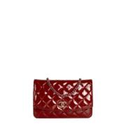 Chanel Vintage Pre-owned Laeder plnbcker Red, Dam