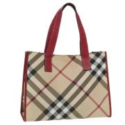 Burberry Vintage Pre-owned Tyg totevskor Brown, Dam