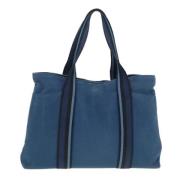 Hermès Vintage Pre-owned Canvas axelremsvskor Blue, Dam