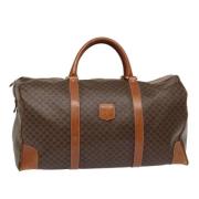 Celine Vintage Pre-owned Canvas handvskor Brown, Dam