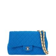 Chanel Vintage Pre-owned Tyg chanel-vskor Blue, Dam