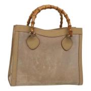 Gucci Vintage Pre-owned Mocka handvskor Beige, Dam