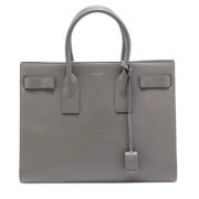 Yves Saint Laurent Vintage Pre-owned Laeder handvskor Gray, Dam