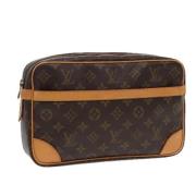 Louis Vuitton Vintage Pre-owned Canvas kuvertvskor Brown, Dam