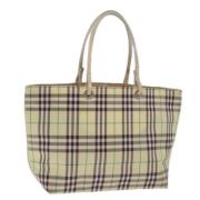 Burberry Vintage Pre-owned Nylon axelremsvskor Beige, Dam