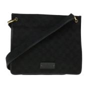 Gucci Vintage Pre-owned Canvas axelremsvskor Black, Dam