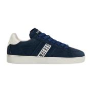 Bikkembergs Blå Tvättade Herr Sneakers Blue, Herr