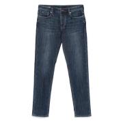 Emporio Armani J75 Jeans, Bomull-Polyester Blandning, 5 Fickor Blue, H...