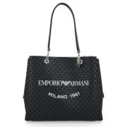 Emporio Armani Svart Shoppingväska Y3D158-86284 Black, Dam