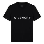 Givenchy Kortärmad rund hals T-shirt Black, Herr