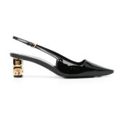 Givenchy Slingback-pumps i svart lackläder Black, Dam