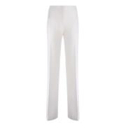 PINKO Vita Byxor med Pataloni Stil White, Dam