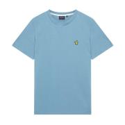 Lyle & Scott Crest Tipped Blå Bomull T-Shirt Blue, Herr