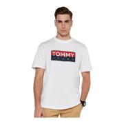 Tommy Jeans Ekologisk Bomull Logo T-shirt White, Herr