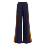 Essentiel Antwerp Vintage Wide Leg Sportiga Byxor Blue, Dam