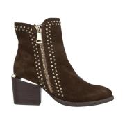 Alma EN Pena Ankelboots nitar dragkedja Brown, Dam