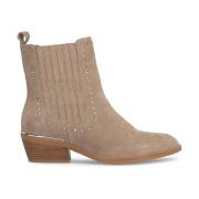 Alma EN Pena Platt nitar bootie Beige, Dam