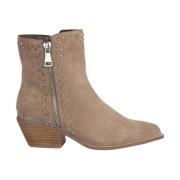 Alma EN Pena Studded ankelboots Beige, Dam