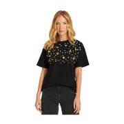 Alma EN Pena Pärlad t-shirt Black, Dam