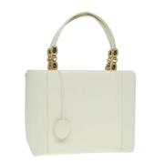 Dior Vintage Pre-owned Laeder totevskor White, Dam