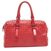 Bottega Veneta Vintage Pre-owned Laeder crossbodyvskor Red, Dam