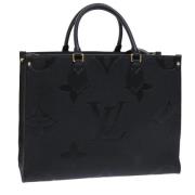 Louis Vuitton Vintage Pre-owned Laeder totevskor Black, Dam