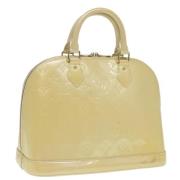 Louis Vuitton Vintage Pre-owned Laeder handvskor Beige, Dam