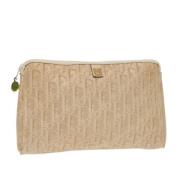 Dior Vintage Pre-owned Canvas kuvertvskor Beige, Dam