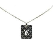 Louis Vuitton Vintage Pre-owned Metall halsband Gray, Dam