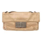 Chanel Vintage Pre-owned Tyg axelremsvskor Beige, Dam