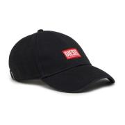 Diesel Svart Baseballkeps med Logotyp Black, Herr