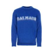 Balmain Stilig Sweatshirt för Män Blue, Herr