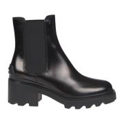 Tod's Svarta ankelboots för kvinnor Black, Dam