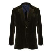 Brioni Grön Blazer ytterkläder Elegant Herrkläder Green, Herr