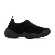 Junya Watanabe Svarta tyg slip ons Black, Herr