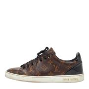 Louis Vuitton Vintage Pre-owned Belagd canvas sneakers Brown, Dam